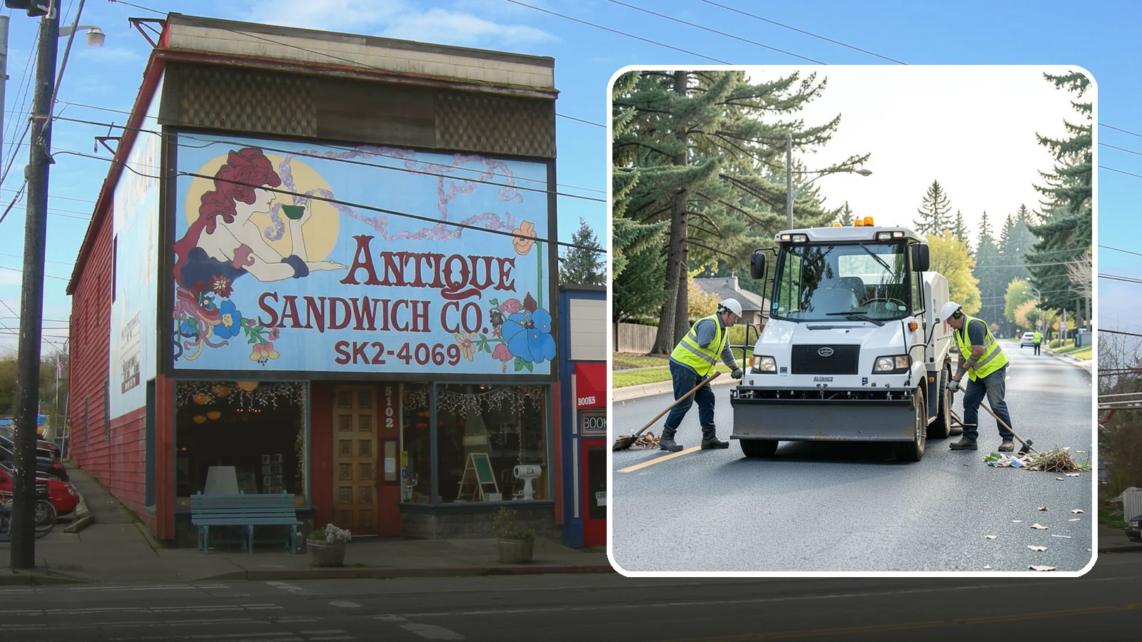 Street Litter Removal in Ruston, Pierce County, WA - Routine collection of litter from streets, gutters, and curb lines across defined municipal routes.