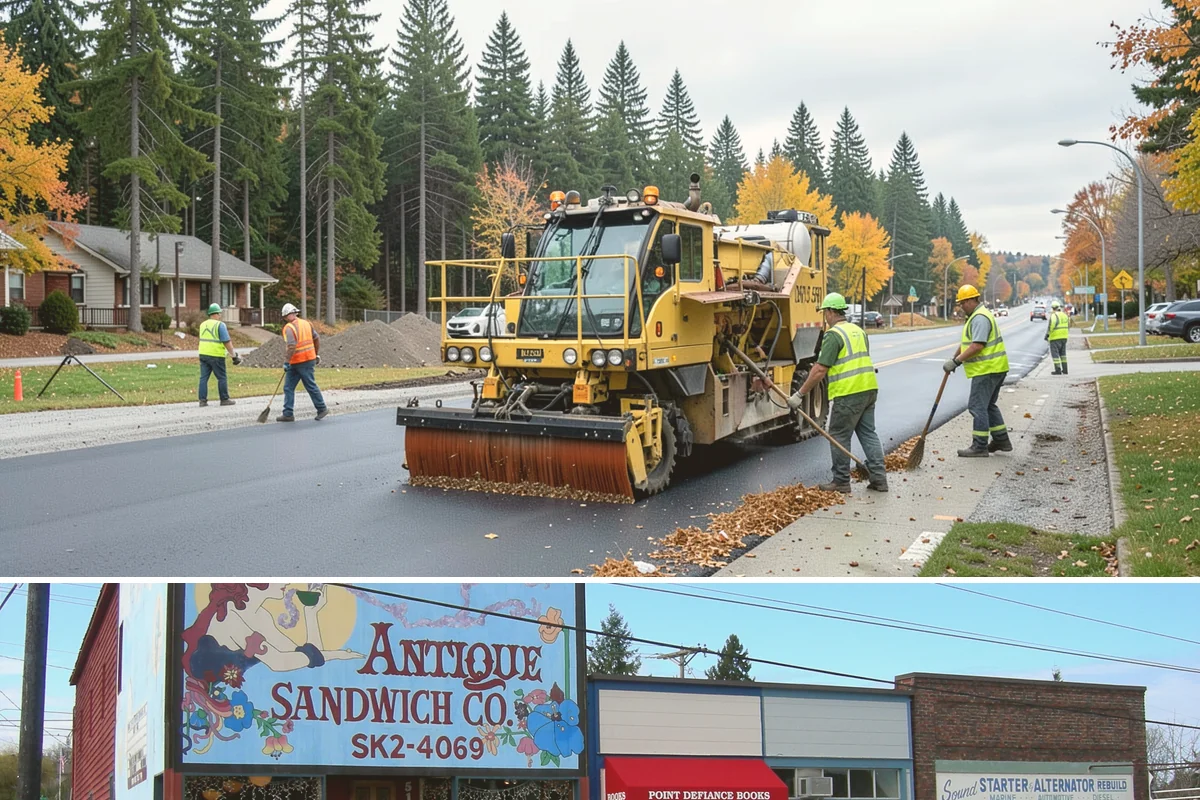 Street Litter Removal in Ruston, Pierce County, WA - Service runs year-round, with added attention after fall leaf drop and following high-wind events that scatter debris.
