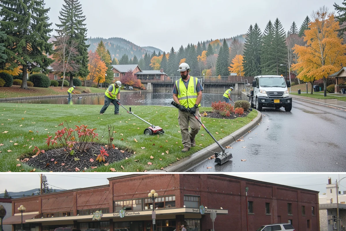 Street Litter Removal in Sedro-Woolley, Skagit County, WA - Service runs year-round, with added attention after fall leaf drop and following high-wind events that scatter debris.