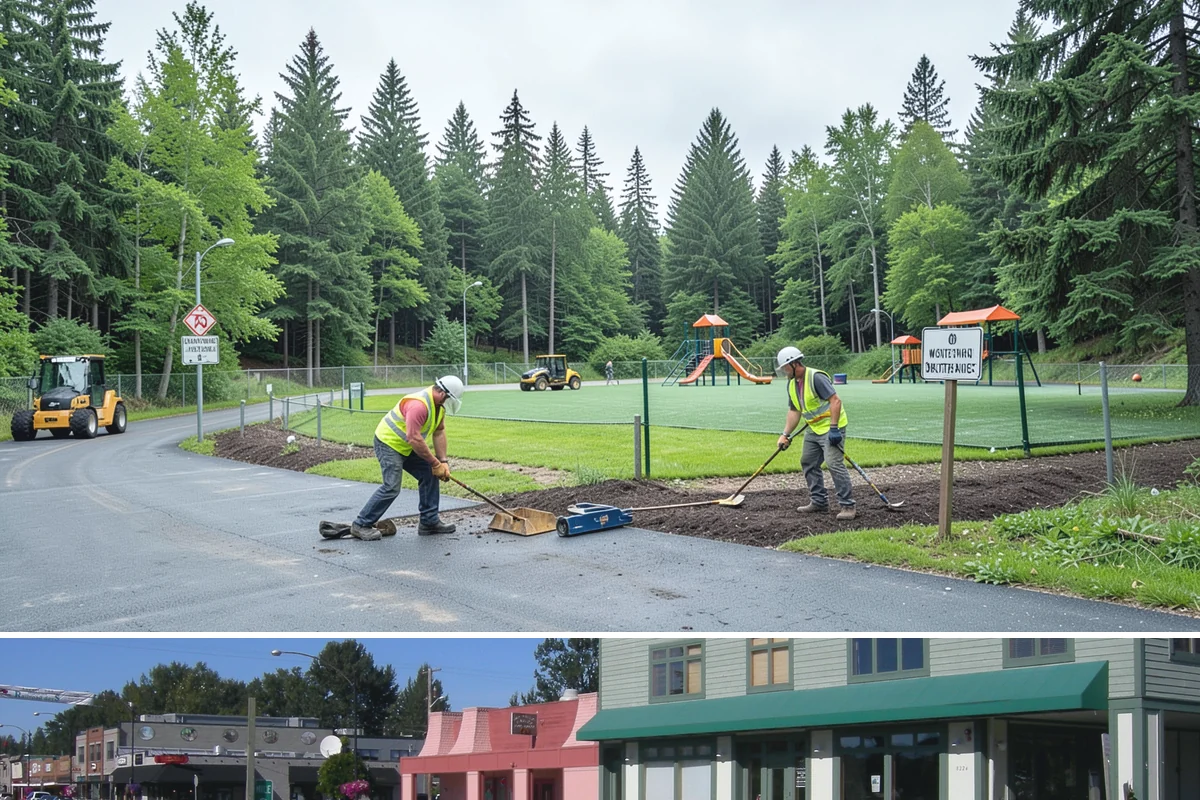 Street Litter Removal in Snoqualmie, King County, WA - Service runs year-round, with added attention after fall leaf drop and following high-wind events that scatter debris.