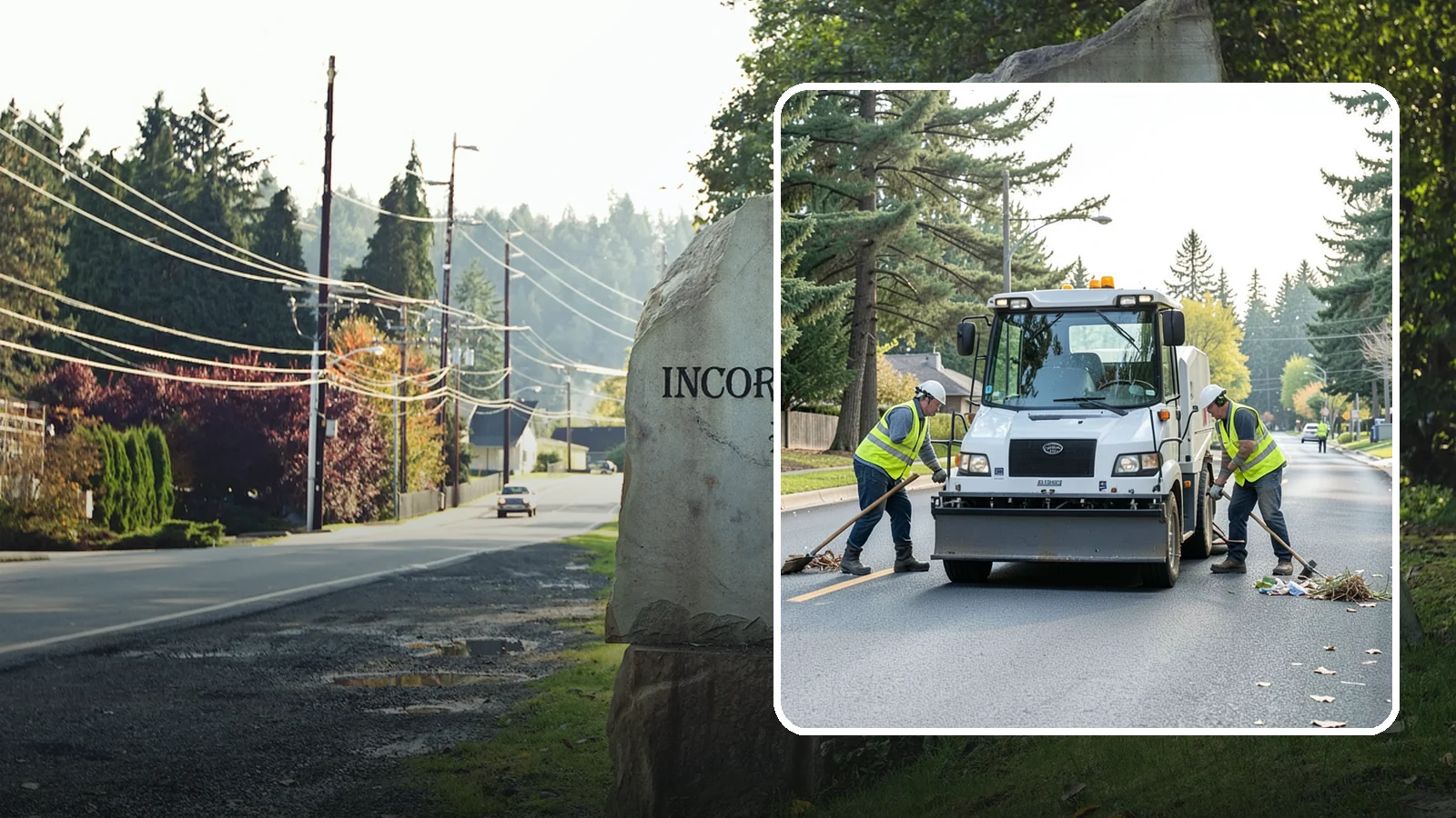 Street Litter Removal in Wilkeson, Pierce County, WA - Routine collection of litter from streets, gutters, and curb lines across defined municipal routes.