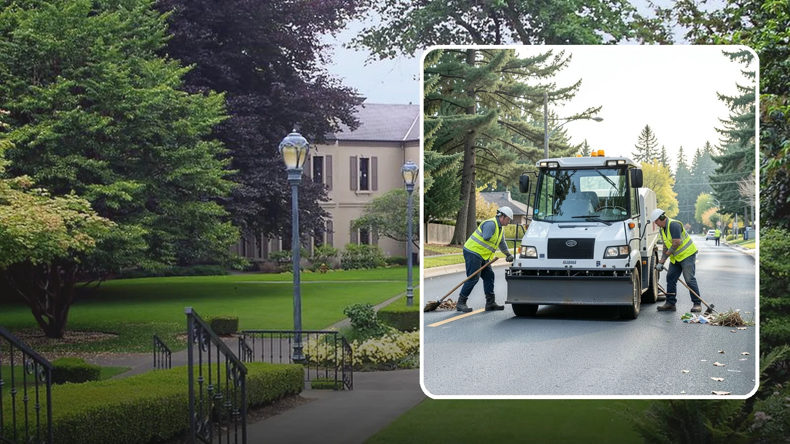 Street Litter Removal in Woodinville, King County, WA - Routine collection of litter from streets, gutters, and curb lines across defined municipal routes.