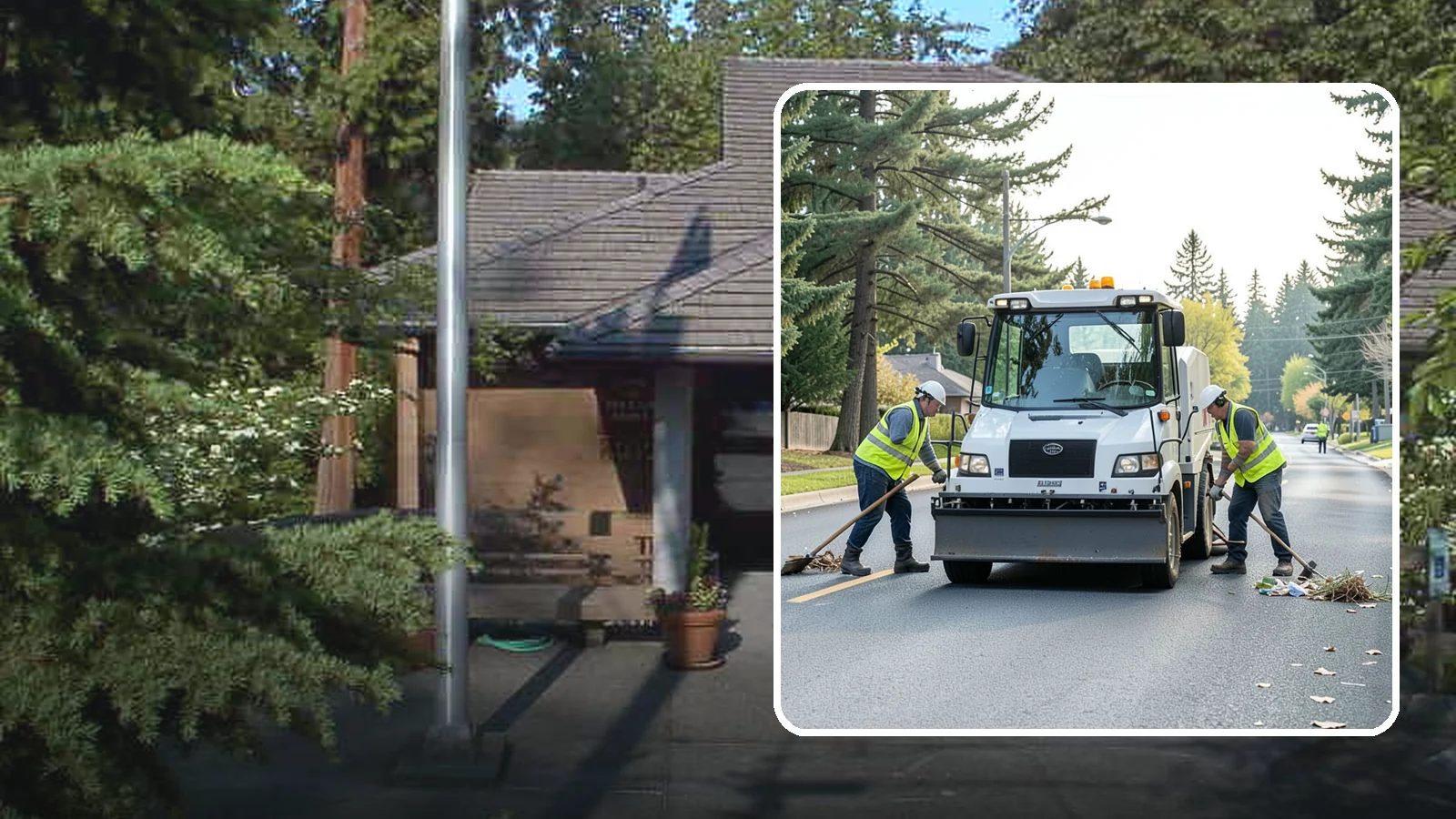 Street Litter Removal in Yarrow Point, King County, WA - Routine collection of litter from streets, gutters, and curb lines across defined municipal routes.