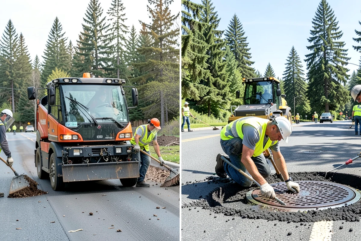 Street Name Sign Installation in Arlington, Snohomish County, WA - Confirm naming, sheeting grade, and mounting standard with staff