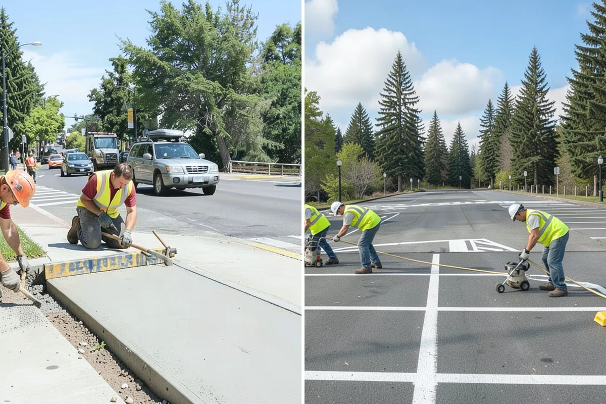 Street Name Sign Installation in Auburn, King County, WA - Confirm naming, sheeting grade, and mounting standard with staff