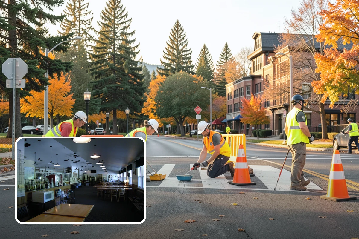 Street Name Sign Installation in Black Diamond, King County, WA - Brings street name signage into MUTCD and retroreflectivity compliance