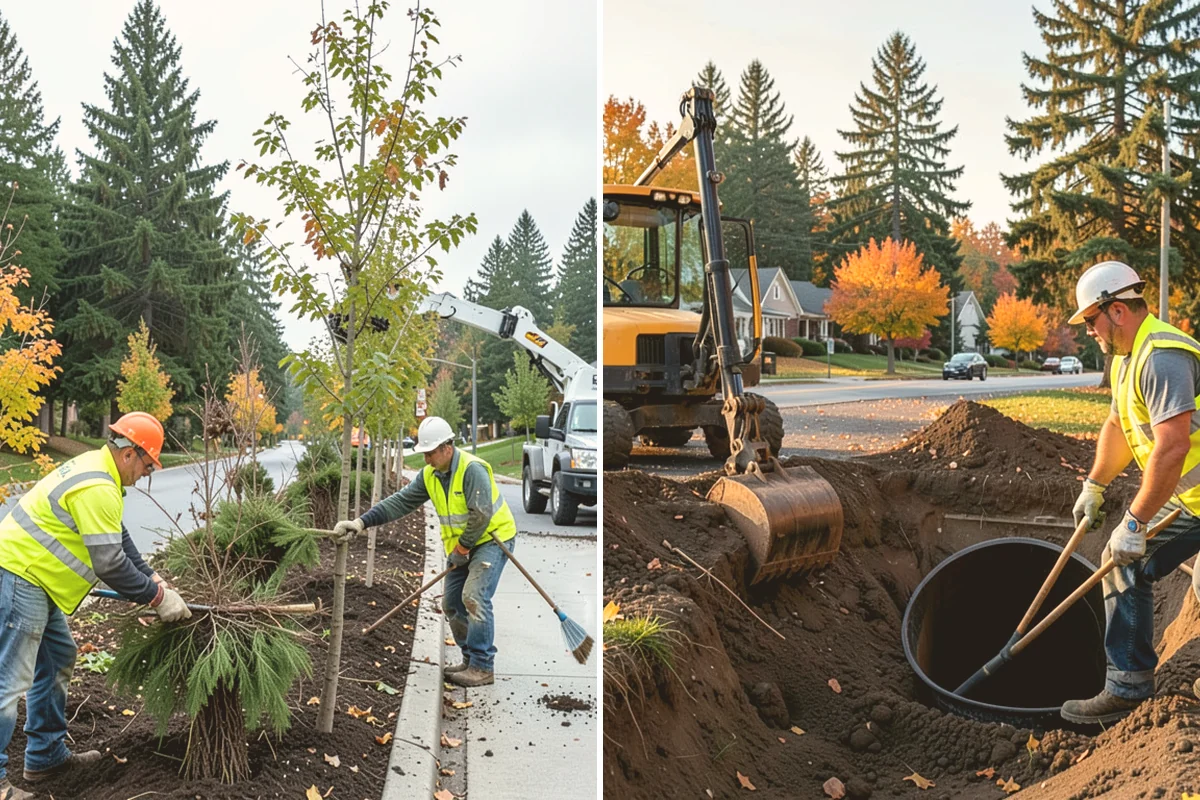 Street Name Sign Installation in Brier, Snohomish County, WA - Confirm naming, sheeting grade, and mounting standard with staff