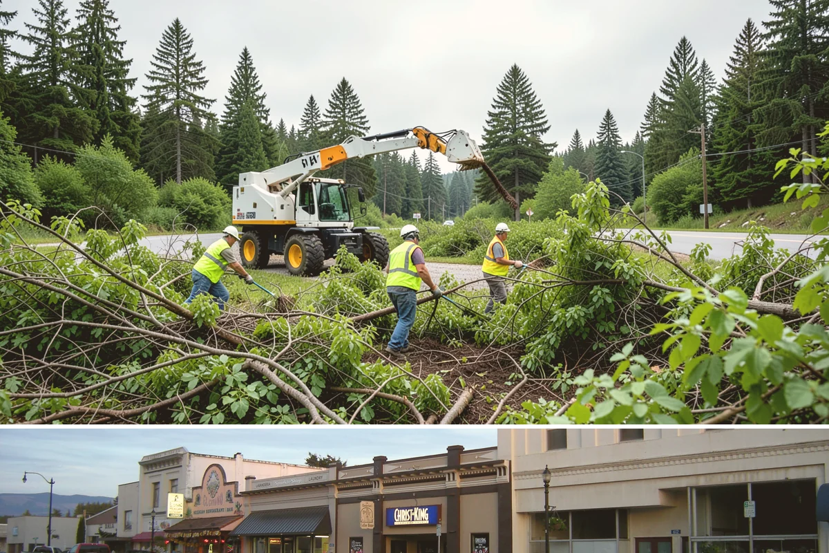 Street Name Sign Installation in Burlington, Skagit County, WA - Sign installation proceeds year-round in Western Washington, though post setting is easier outside prolonged winter saturation.