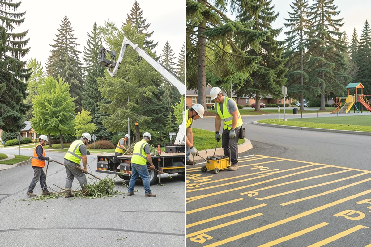 Street Name Sign Installation in Carbonado, Pierce County, WA - Confirm naming, sheeting grade, and mounting standard with staff