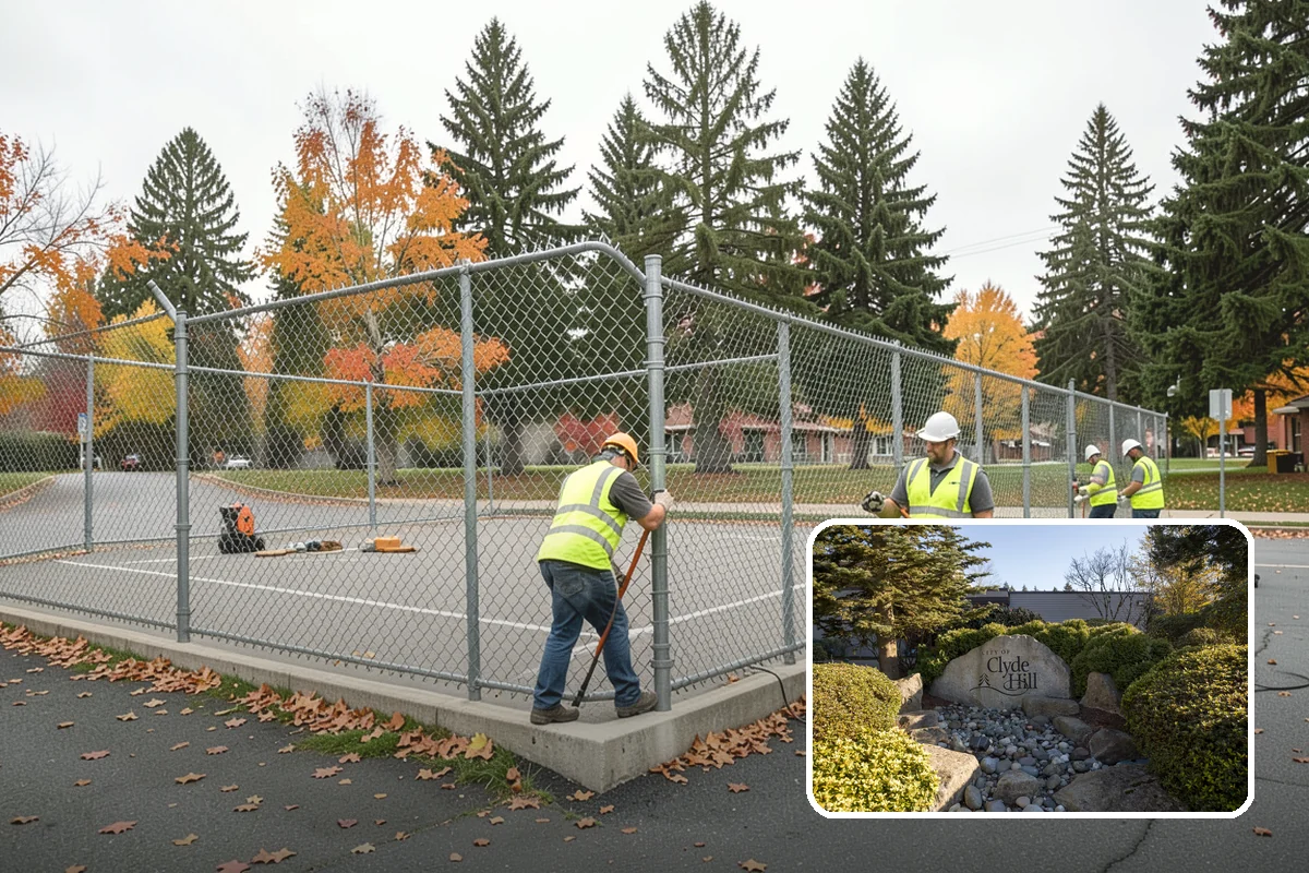 Street Name Sign Installation in Clyde Hill, King County, WA - Brings street name signage into MUTCD and retroreflectivity compliance