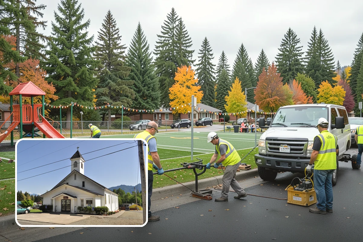 Street Name Sign Installation in Concrete, Skagit County, WA - Brings street name signage into MUTCD and retroreflectivity compliance