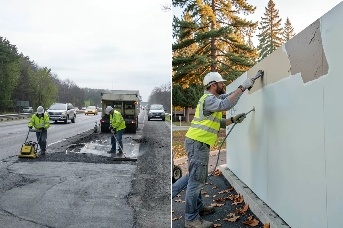 Street Name Sign Installation in Concrete, Skagit County, WA - Confirm naming, sheeting grade, and mounting standard with staff