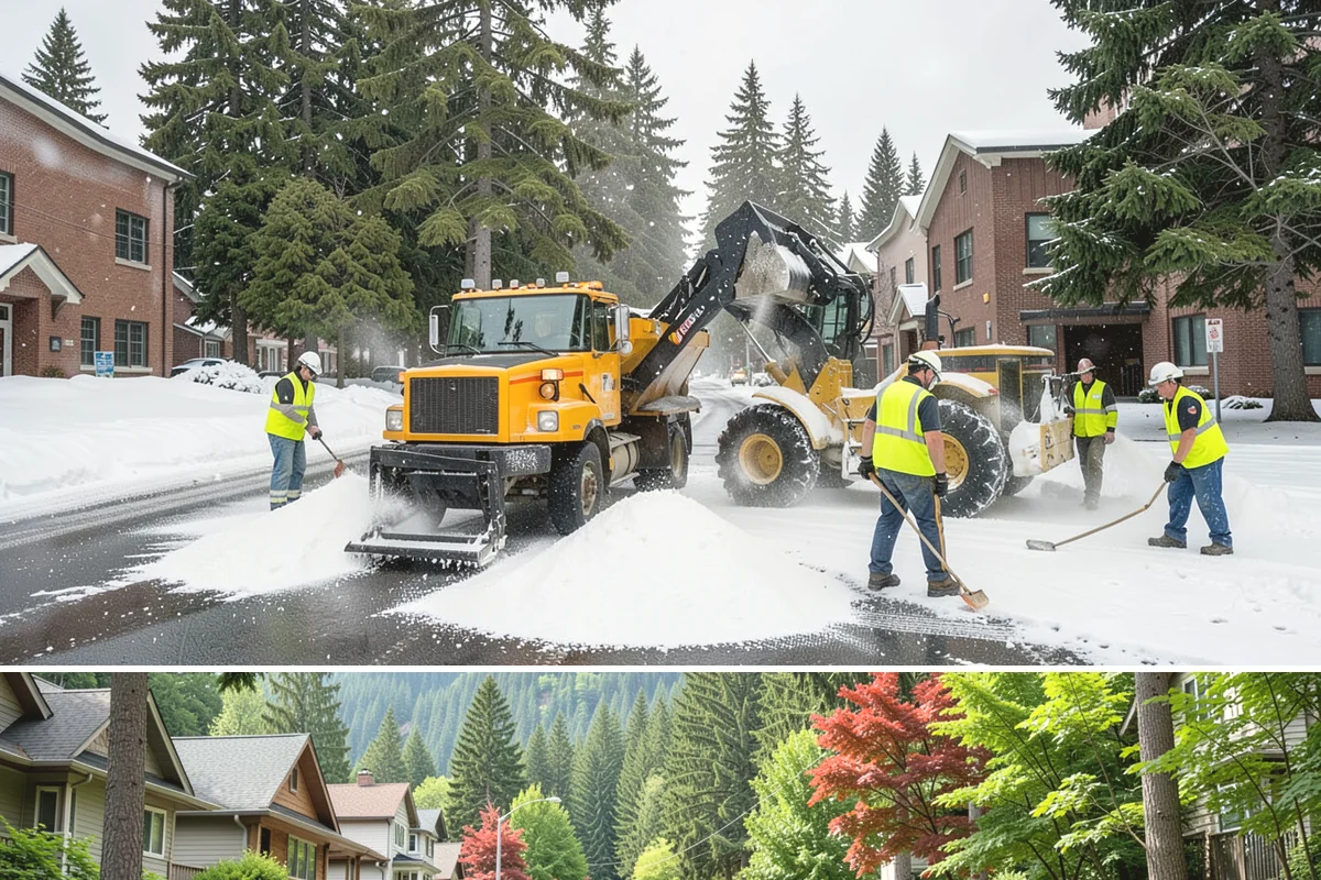 Street Name Sign Installation in Darrington, Snohomish County, WA - Sign installation proceeds year-round in Western Washington, though post setting is easier outside prolonged winter saturation.