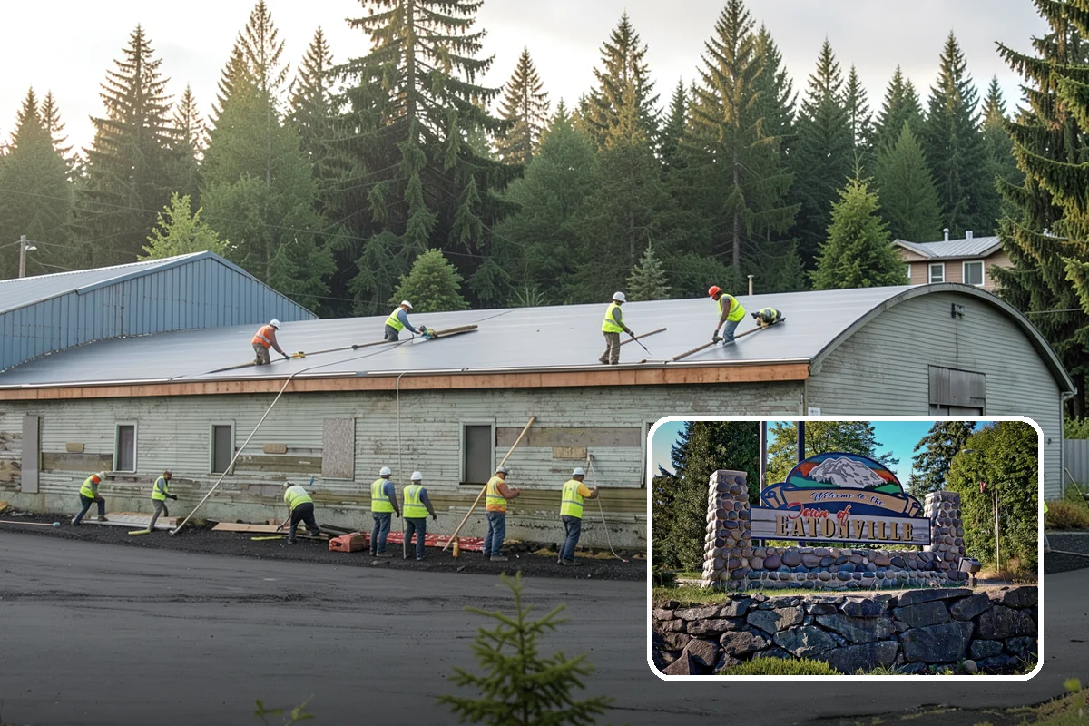 Street Name Sign Installation in Eatonville, Pierce County, WA - Brings street name signage into MUTCD and retroreflectivity compliance