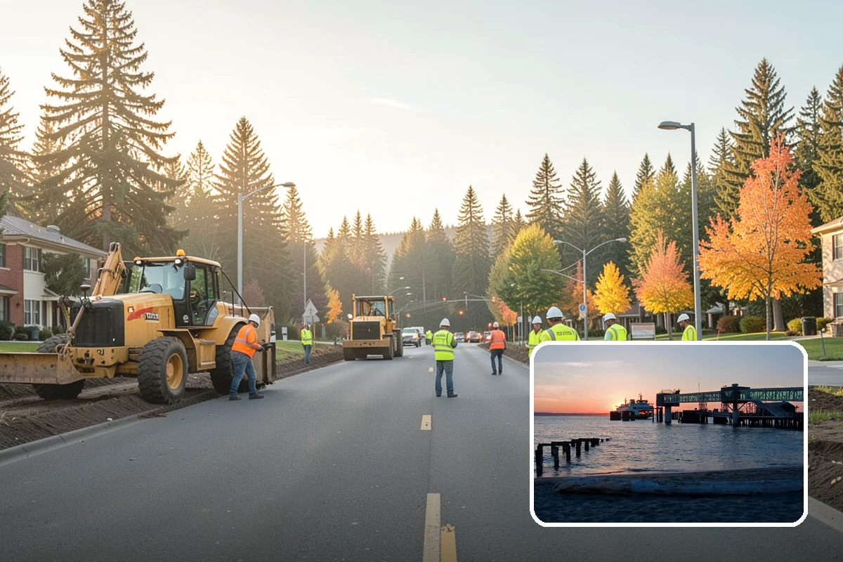 Street Name Sign Installation in Edmonds, Snohomish County, WA - Brings street name signage into MUTCD and retroreflectivity compliance