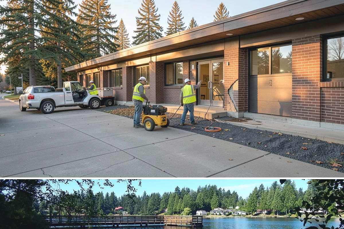 Street Name Sign Installation in Federal Way, King County, WA - Sign installation proceeds year-round in Western Washington, though post setting is easier outside prolonged winter saturation.