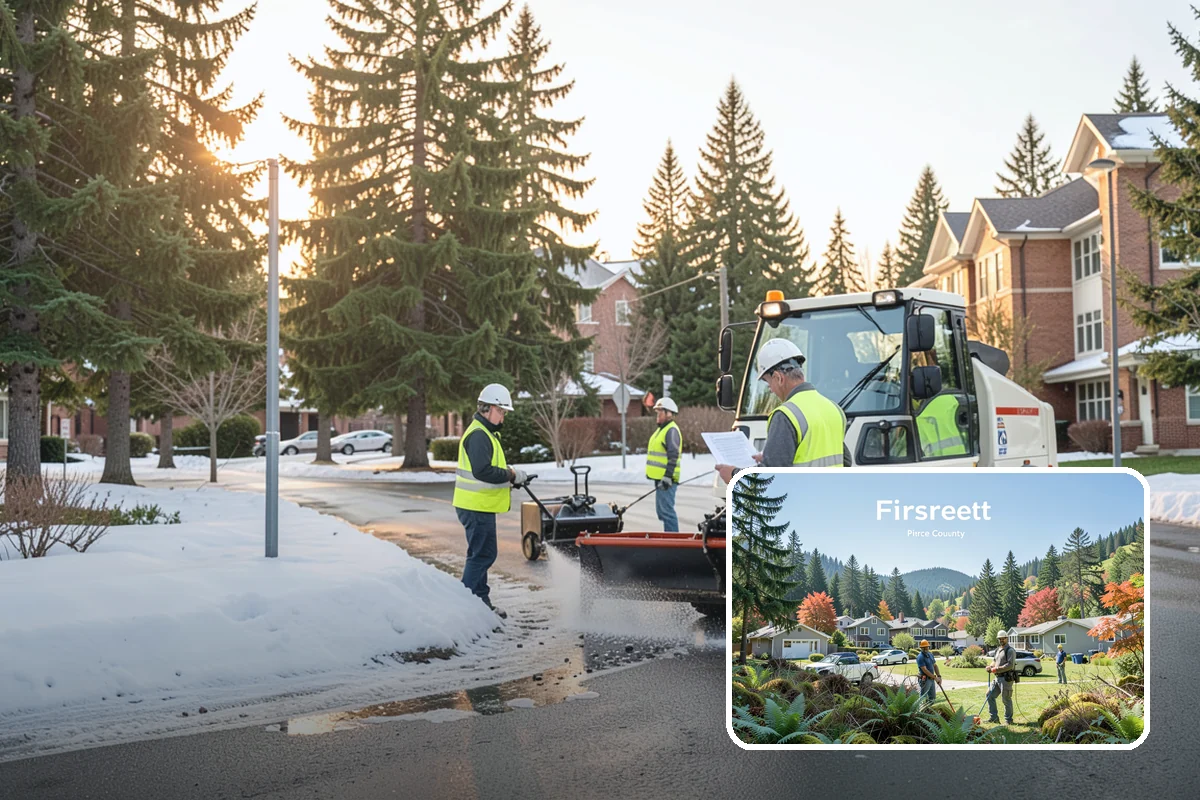 Street Name Sign Installation in Fircrest, Pierce County, WA - Brings street name signage into MUTCD and retroreflectivity compliance