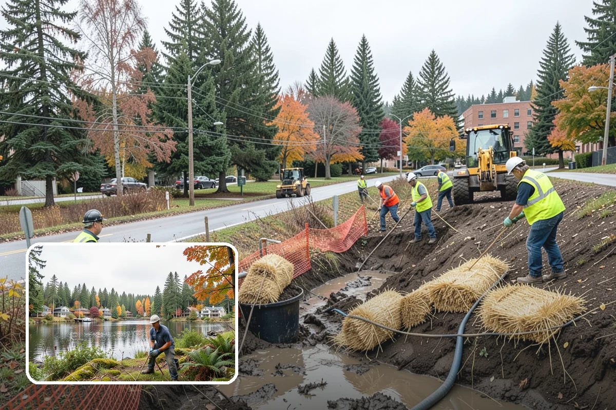 Street Name Sign Installation in La Conner, Skagit County, WA - Brings street name signage into MUTCD and retroreflectivity compliance