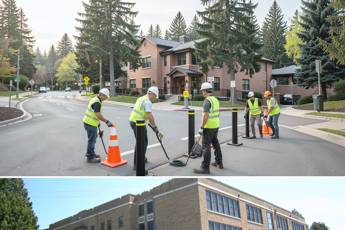 Street Name Sign Installation in Maple Valley, King County, WA - Sign installation proceeds year-round in Western Washington, though post setting is easier outside prolonged winter saturation.