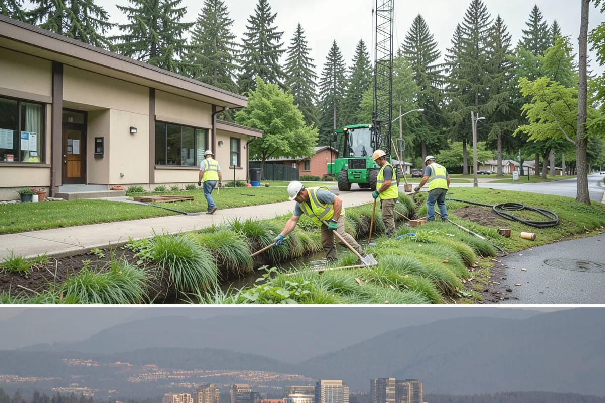 Street Name Sign Installation in Medina, King County, WA - Sign installation proceeds year-round in Western Washington, though post setting is easier outside prolonged winter saturation.