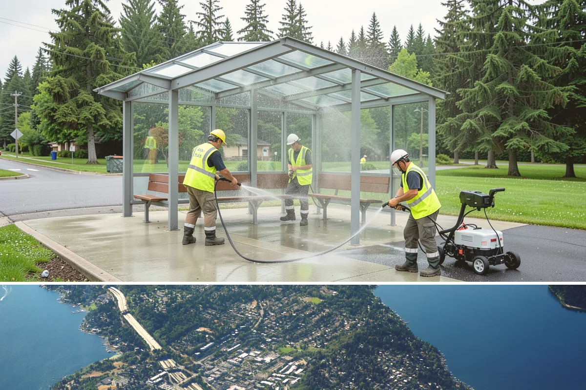 Street Name Sign Installation in Mercer Island, King County, WA - Sign installation proceeds year-round in Western Washington, though post setting is easier outside prolonged winter saturation.