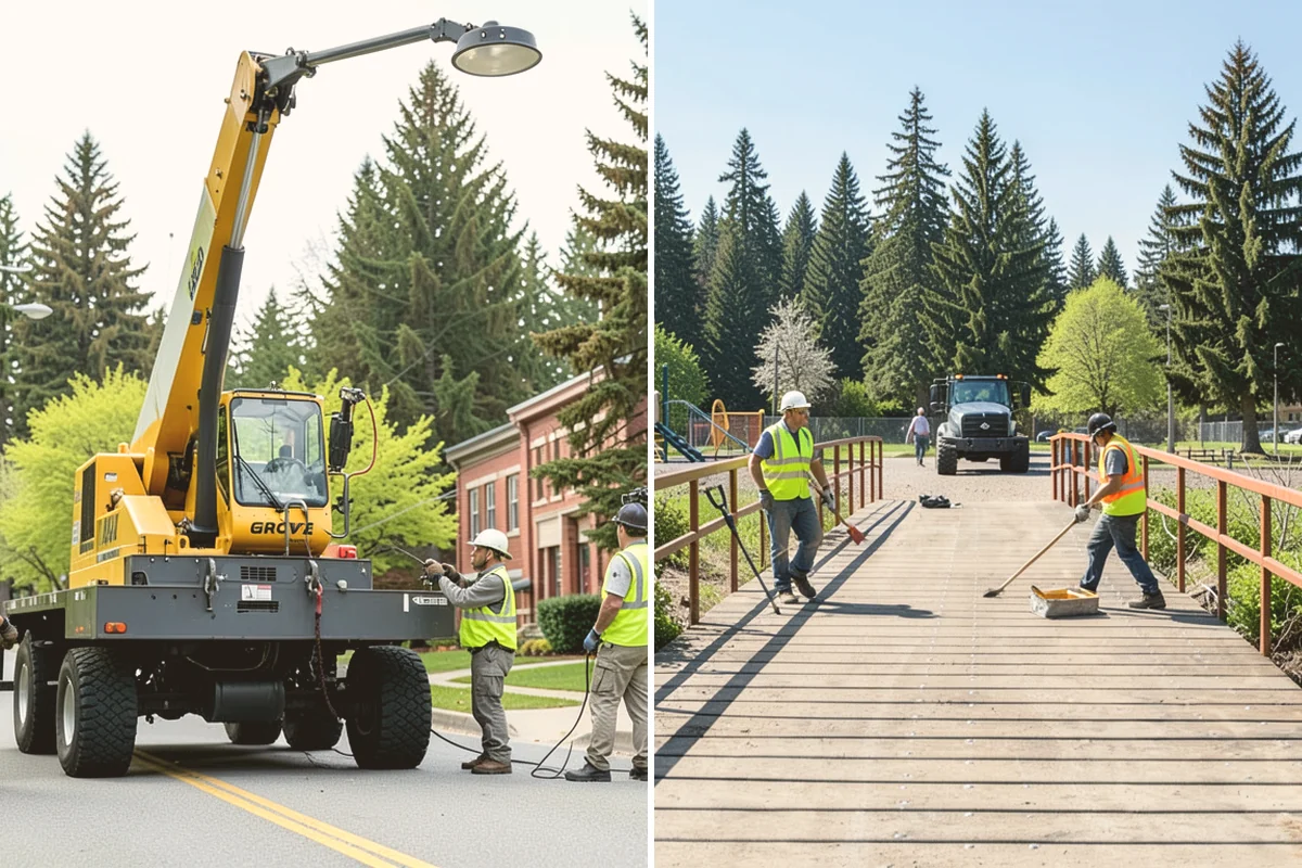 Street Name Sign Installation in Milton, King County, WA - Confirm naming, sheeting grade, and mounting standard with staff