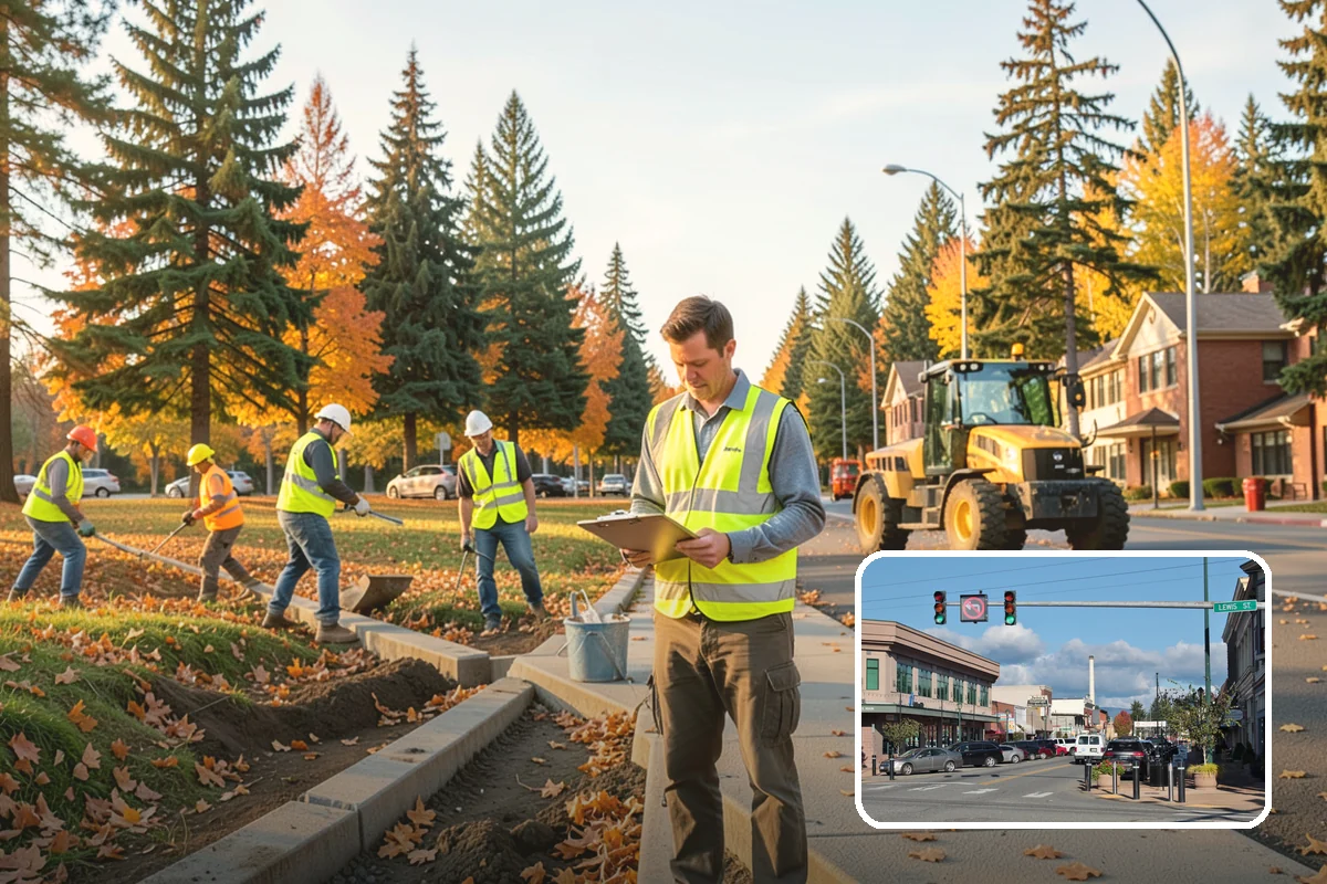 Street Name Sign Installation in Monroe, Snohomish County, WA - Brings street name signage into MUTCD and retroreflectivity compliance