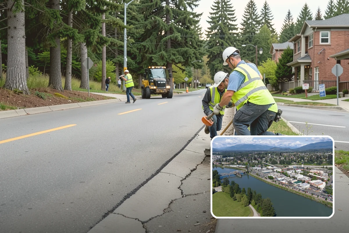 Street Name Sign Installation in Mount Vernon, Skagit County, WA - Brings street name signage into MUTCD and retroreflectivity compliance