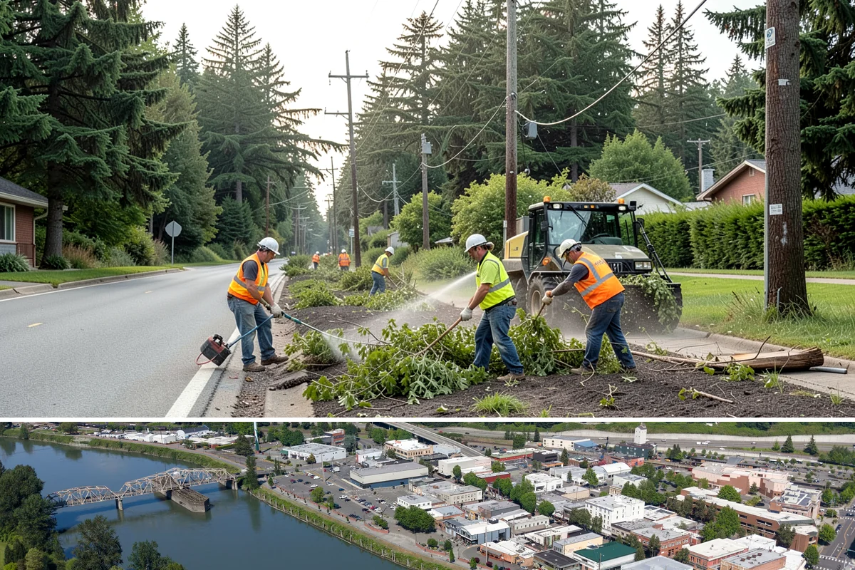 Street Name Sign Installation in Mount Vernon, Skagit County, WA - Sign installation proceeds year-round in Western Washington, though post setting is easier outside prolonged winter saturation.