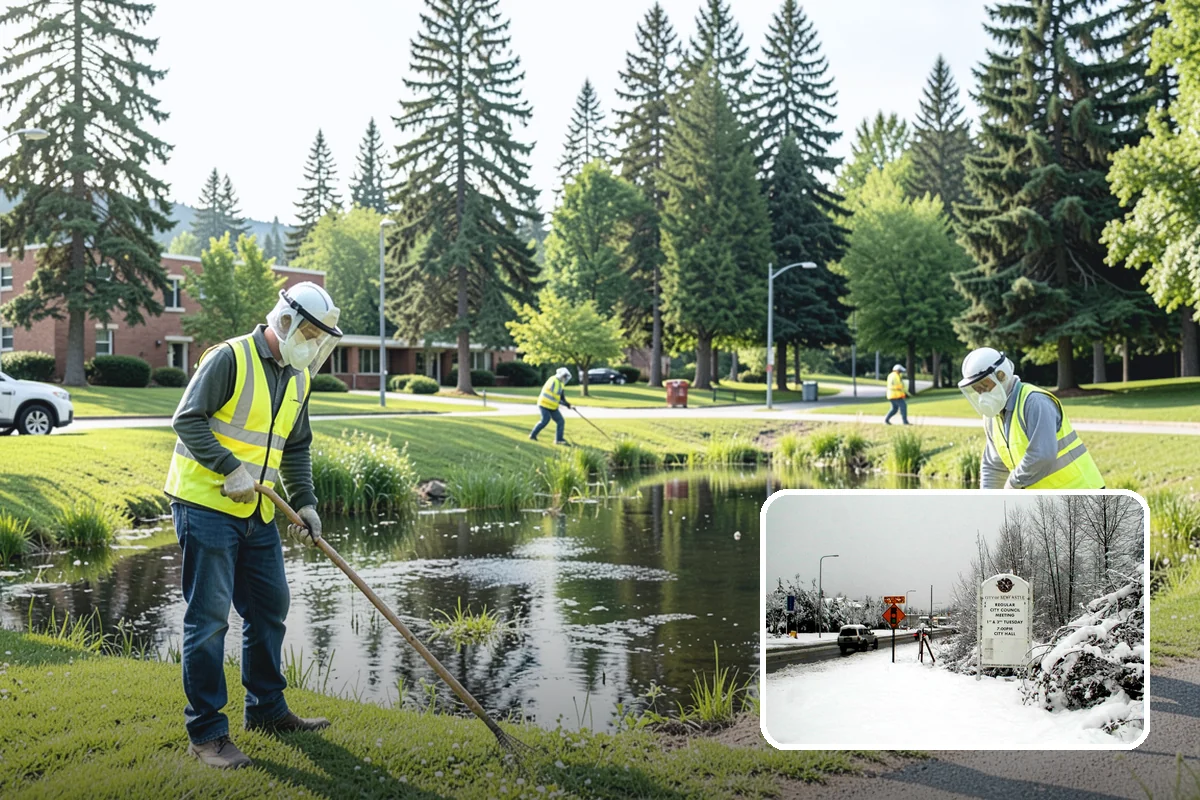 Street Name Sign Installation in Newcastle, King County, WA - Brings street name signage into MUTCD and retroreflectivity compliance