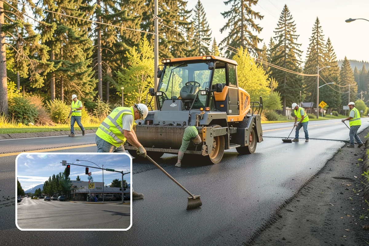 Street Name Sign Installation in North Bend, King County, WA - Brings street name signage into MUTCD and retroreflectivity compliance