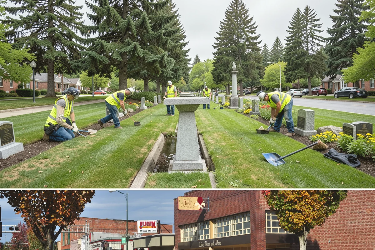 Street Name Sign Installation in Puyallup, Pierce County, WA - Sign installation proceeds year-round in Western Washington, though post setting is easier outside prolonged winter saturation.