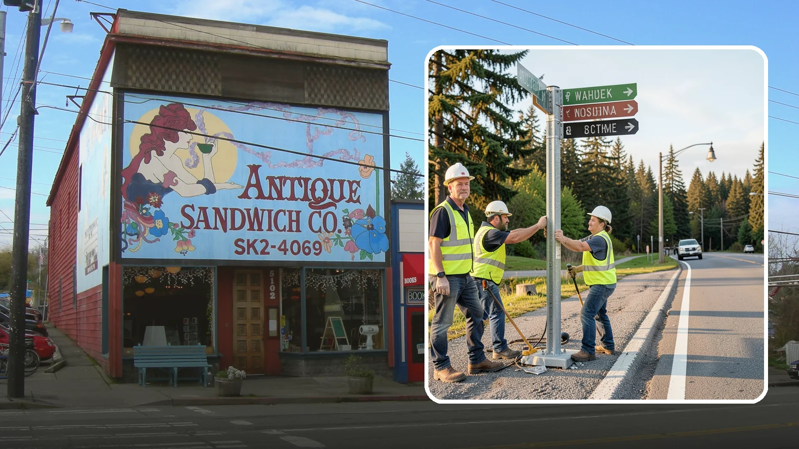 Street Name Sign Installation in Ruston, Pierce County, WA - Fabrication and installation of MUTCD-compliant street name signs meeting current retroreflectivity standards.