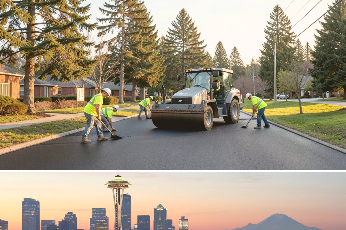 Street Name Sign Installation in Seattle, King County, WA - Sign installation proceeds year-round in Western Washington, though post setting is easier outside prolonged winter saturation.