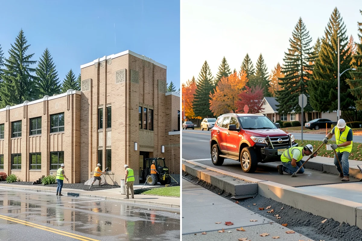 Street Name Sign Installation in Shoreline, King County, WA - Confirm naming, sheeting grade, and mounting standard with staff