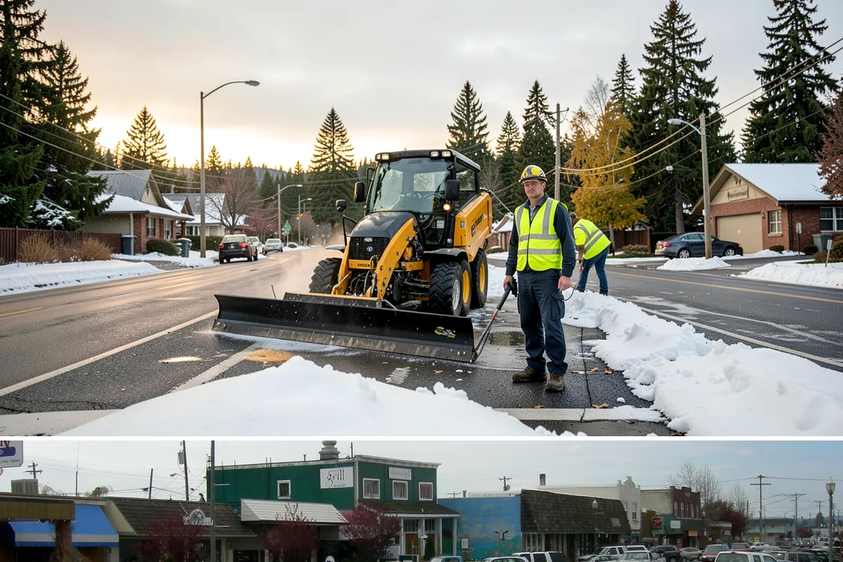 Street Name Sign Installation in Stanwood, Snohomish County, WA - Sign installation proceeds year-round in Western Washington, though post setting is easier outside prolonged winter saturation.