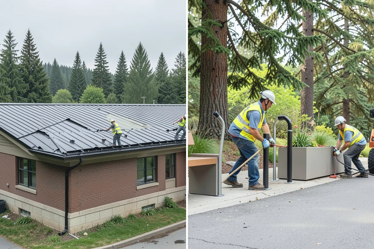 Street Name Sign Installation in Sumner, Pierce County, WA - Confirm naming, sheeting grade, and mounting standard with staff