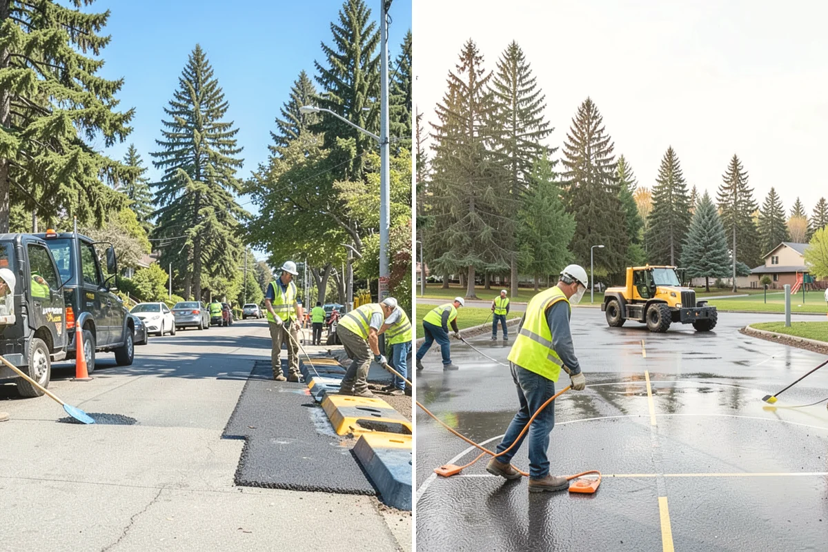 Street Name Sign Installation in Tacoma, Pierce County, WA - Confirm naming, sheeting grade, and mounting standard with staff