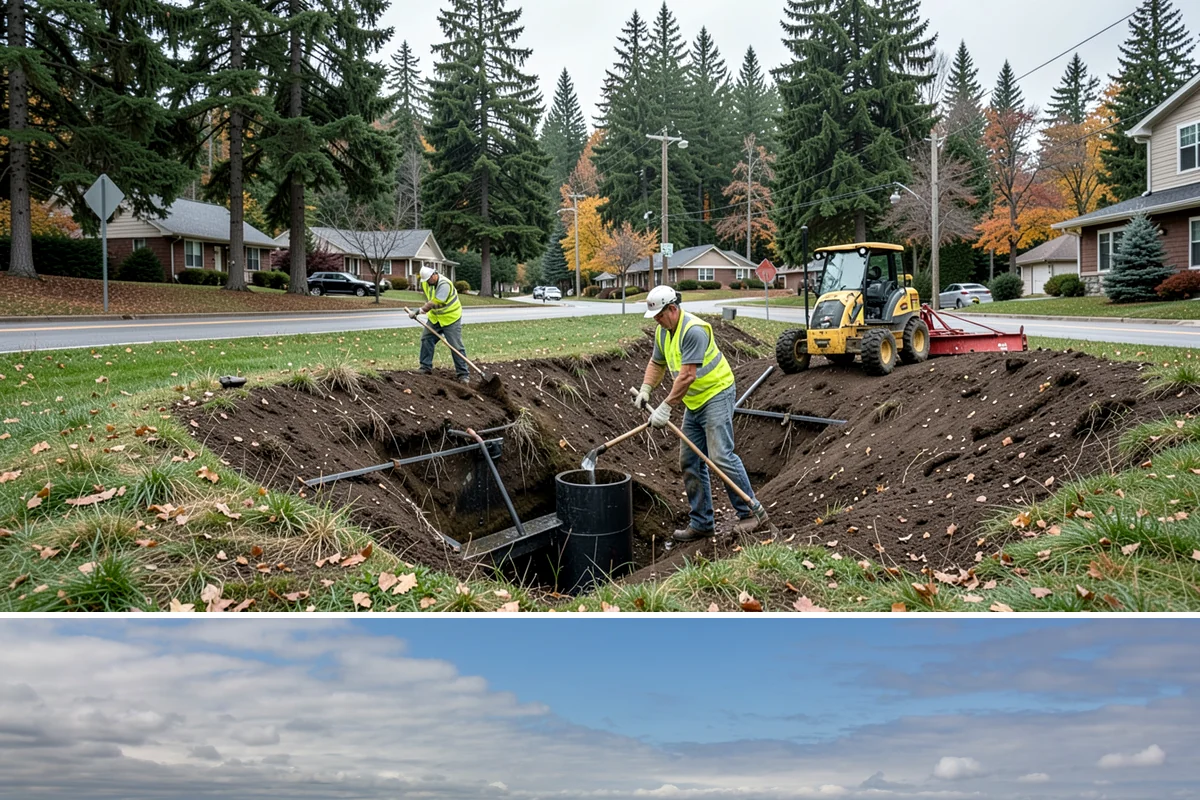 Street Name Sign Installation in University Place, Pierce County, WA - Sign installation proceeds year-round in Western Washington, though post setting is easier outside prolonged winter saturation.