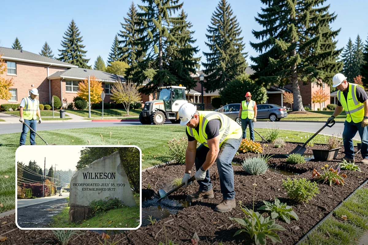 Street Name Sign Installation in Wilkeson, Pierce County, WA - Brings street name signage into MUTCD and retroreflectivity compliance