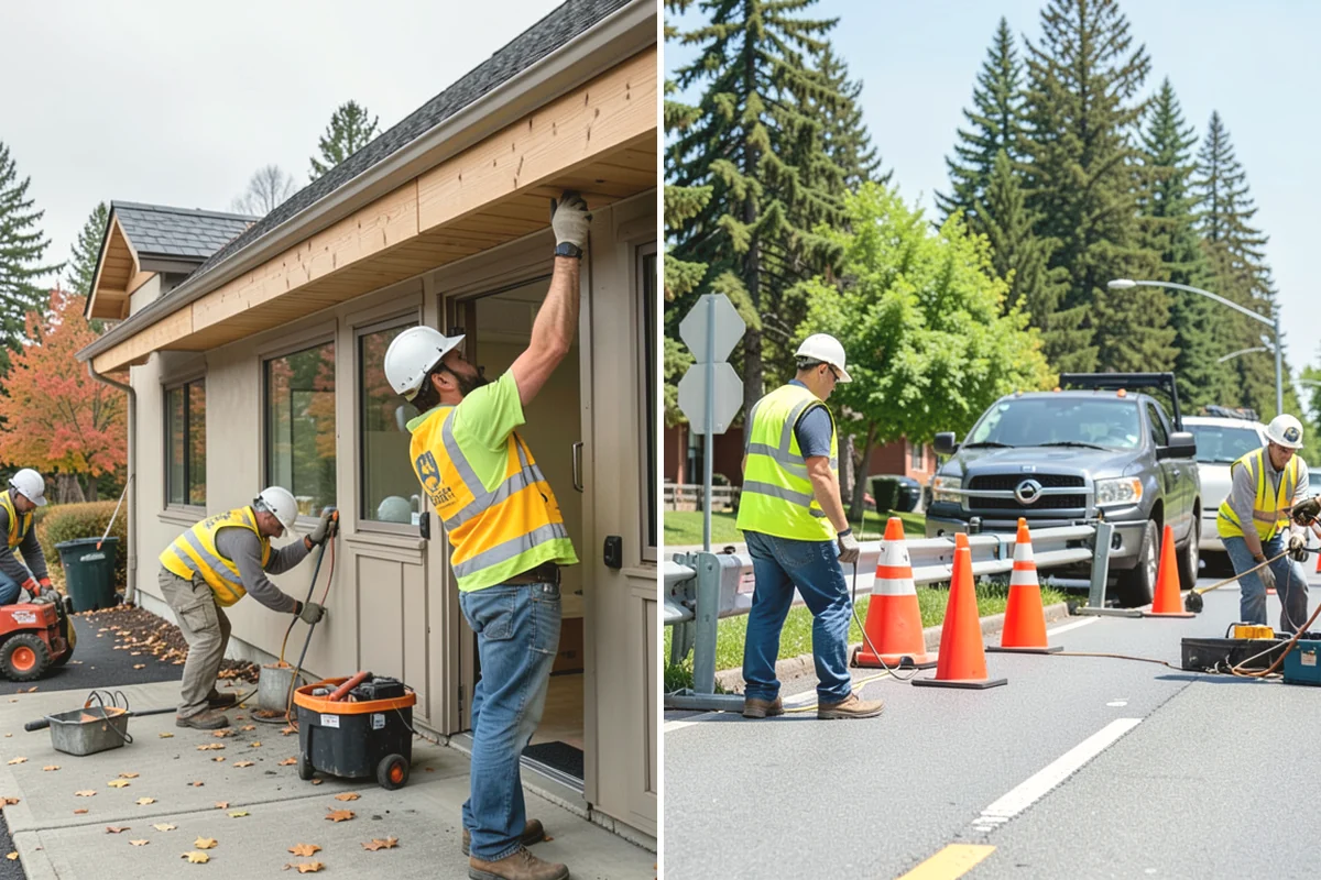 Street Name Sign Installation in Yarrow Point, King County, WA - Confirm naming, sheeting grade, and mounting standard with staff