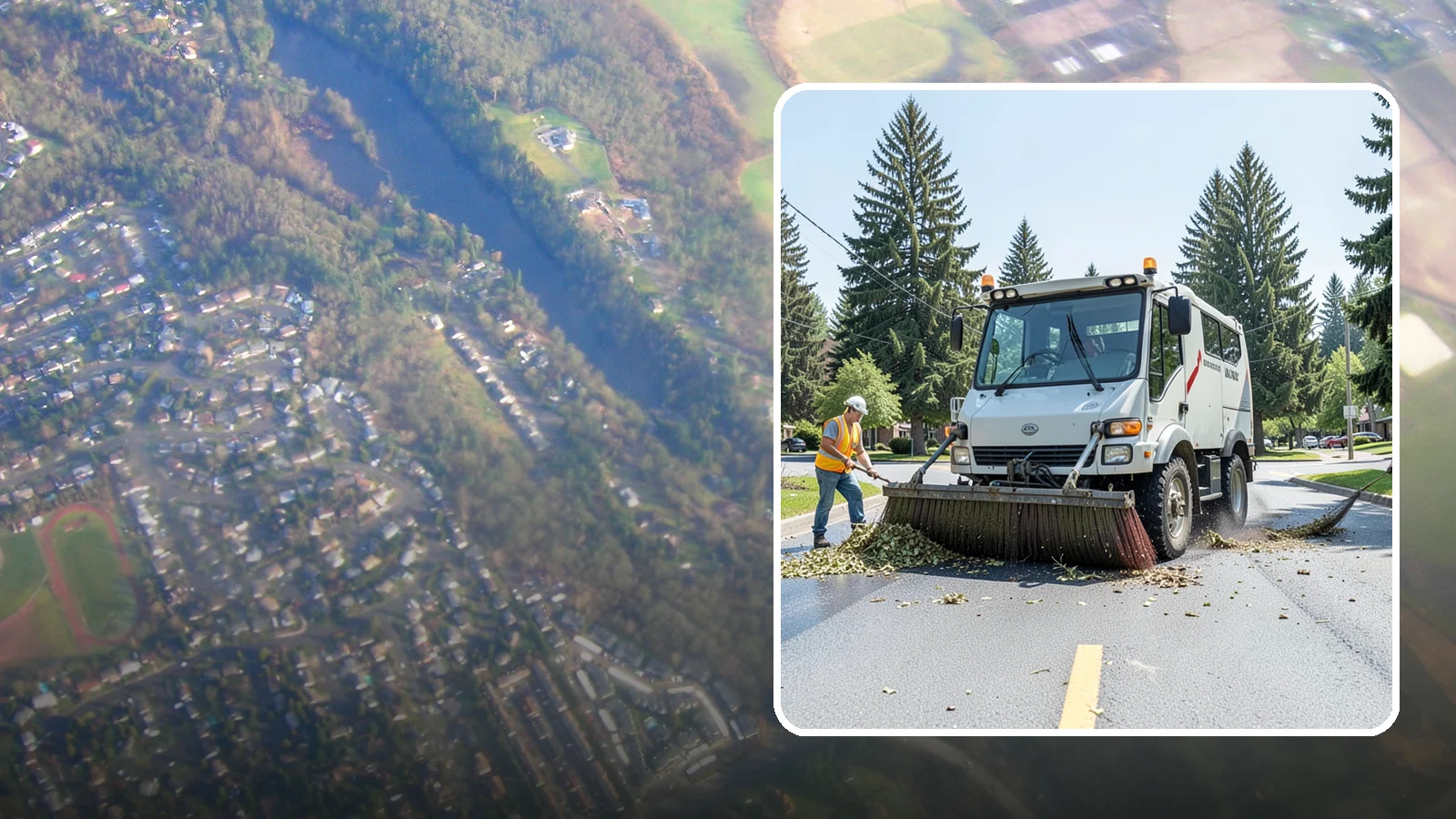 Street Sweeping in Algona, King County, WA - Routine and route-based mechanical sweeping of municipal streets and arterials.