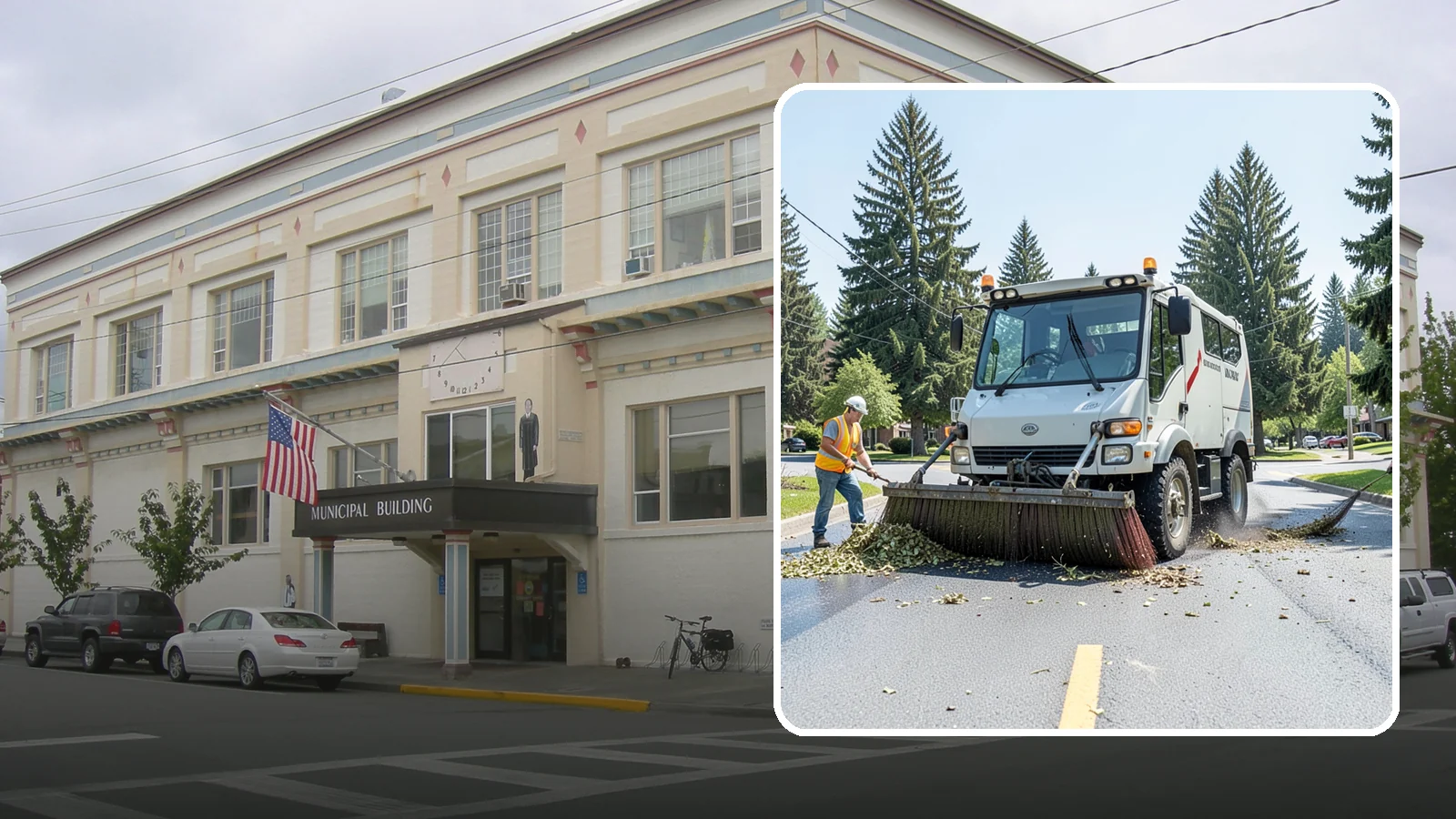 Street Sweeping in Anacortes, Skagit County, WA - Routine and route-based mechanical sweeping of municipal streets and arterials.