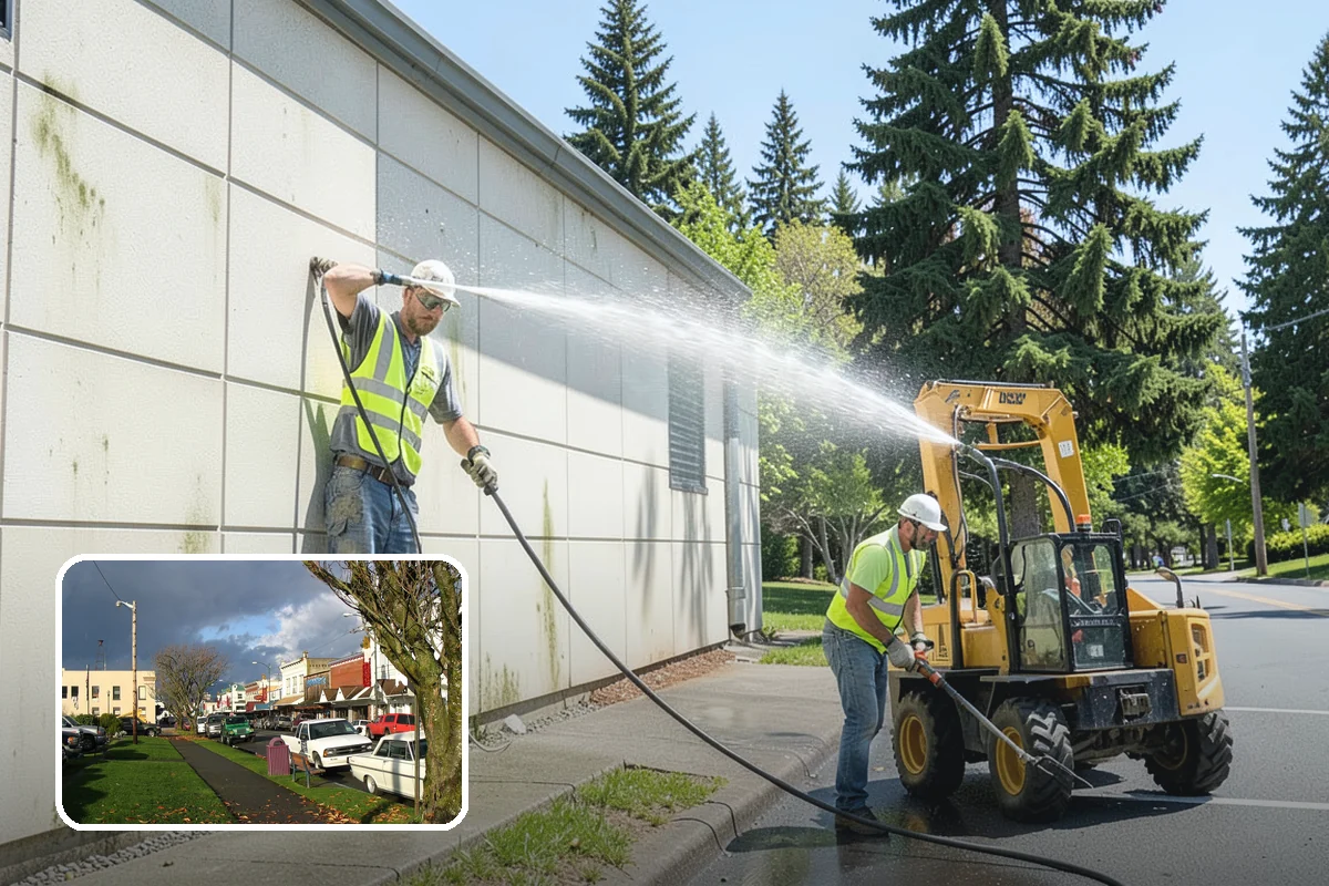 Street Sweeping in Arlington, Snohomish County, WA - Cleaner streets and storm inlets