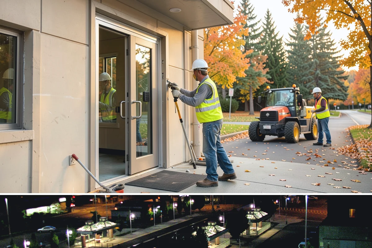 Street Sweeping in Auburn, King County, WA - Sweeping intensifies during fall leaf drop and after winter sanding to recover traction grit.