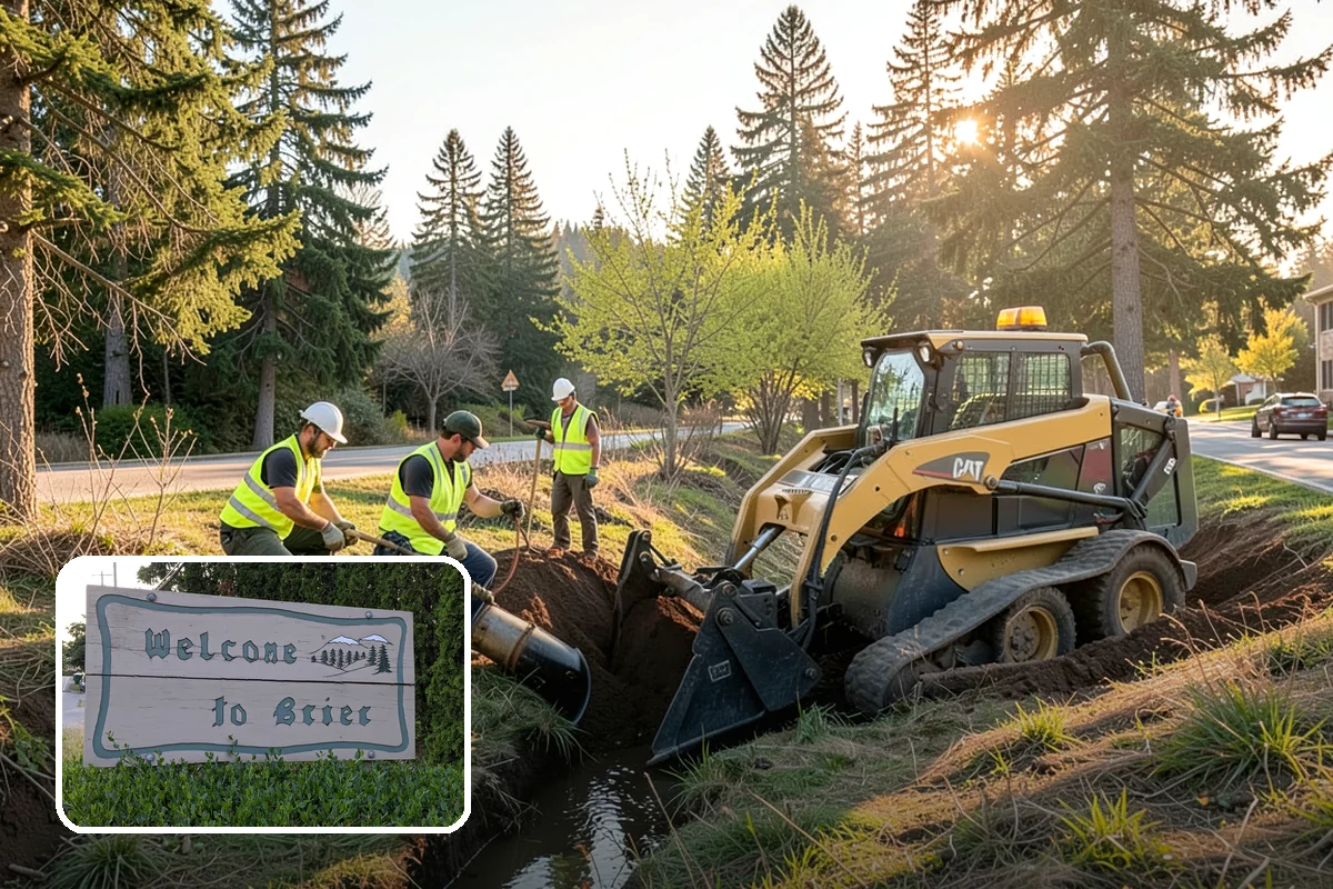 Street Sweeping in Brier, Snohomish County, WA - Cleaner streets and storm inlets