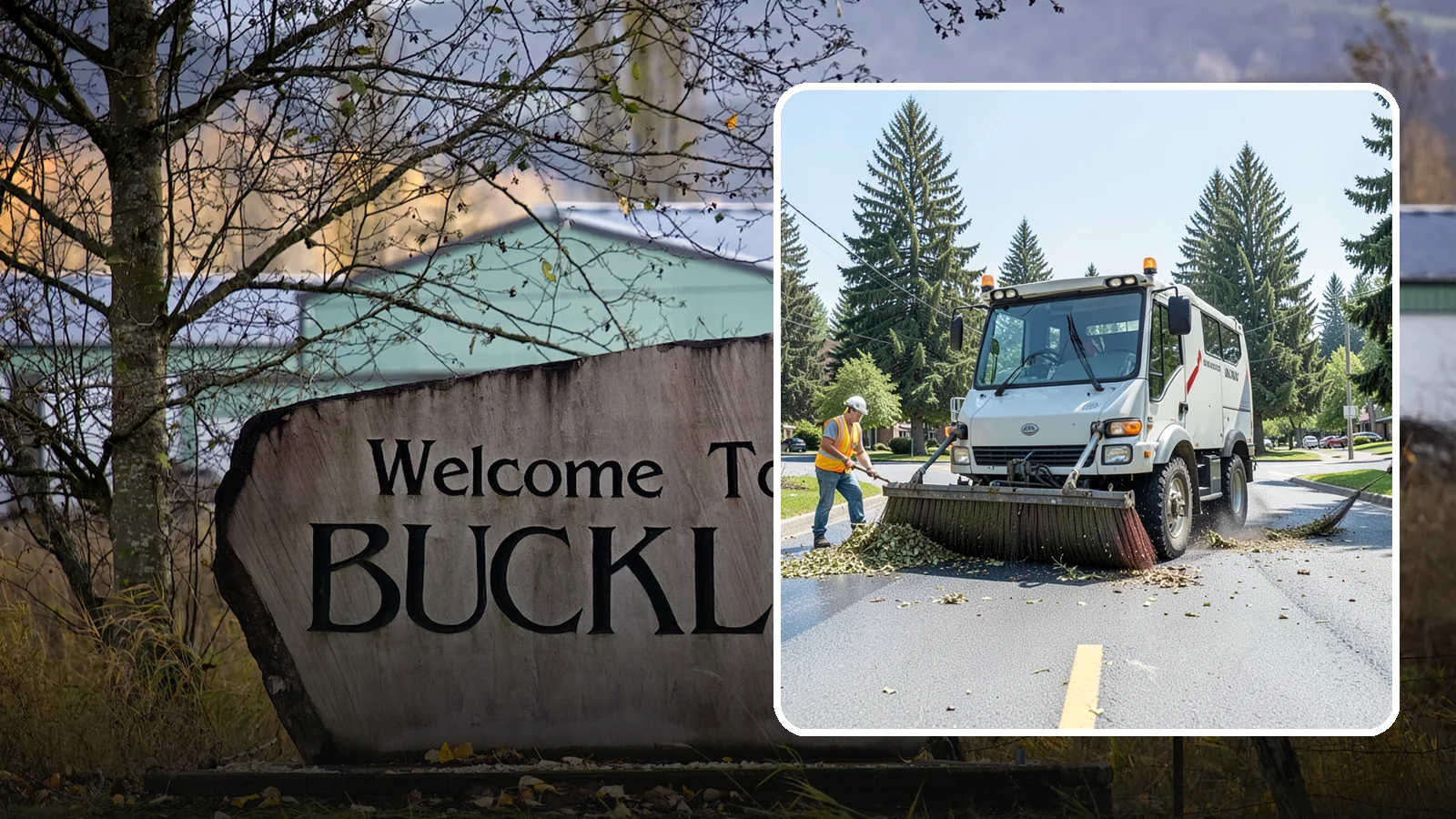 Street Sweeping in Buckley, Pierce County, WA - Routine and route-based mechanical sweeping of municipal streets and arterials.