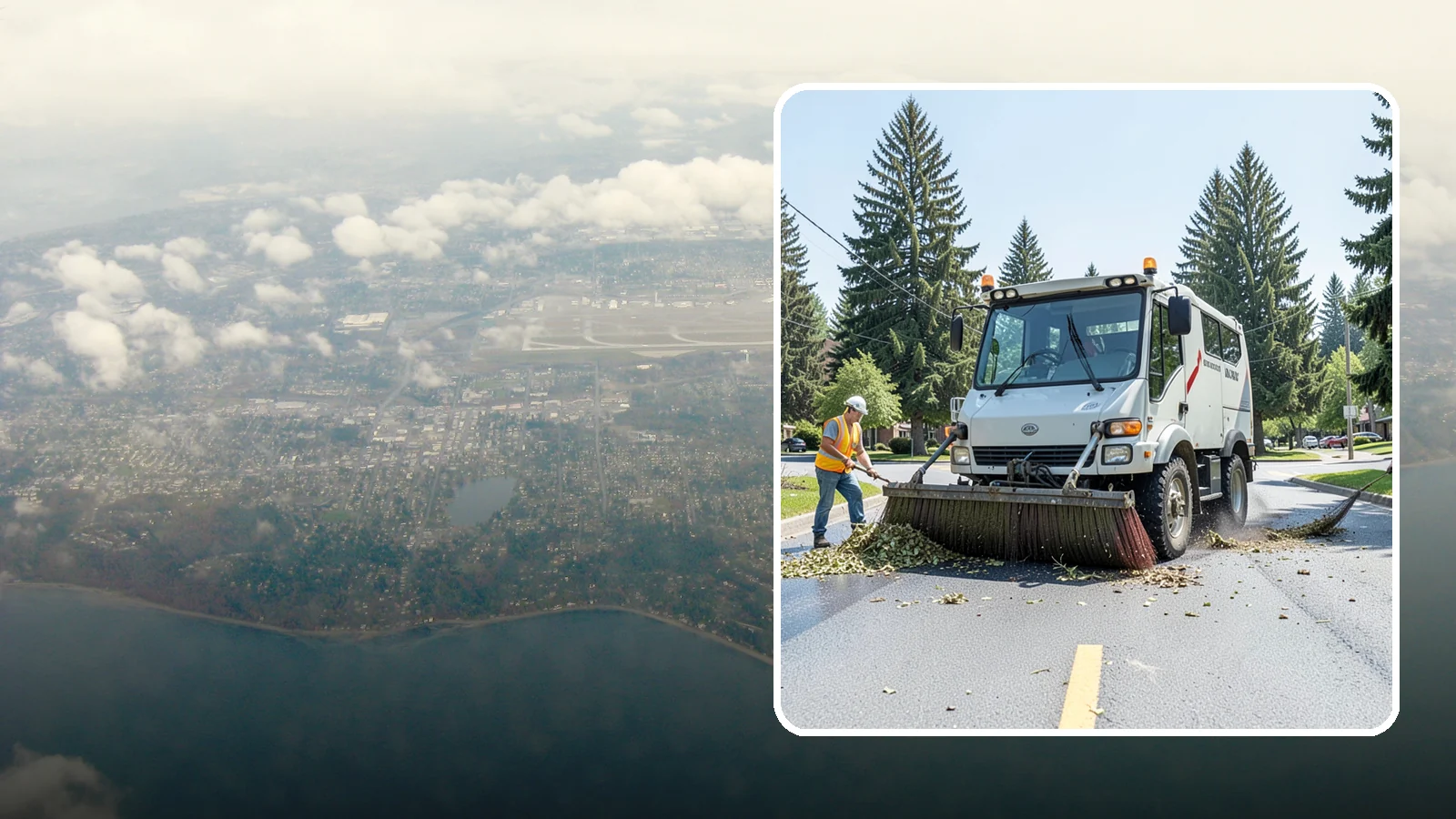 Street Sweeping in Burien, King County, WA - Routine and route-based mechanical sweeping of municipal streets and arterials.