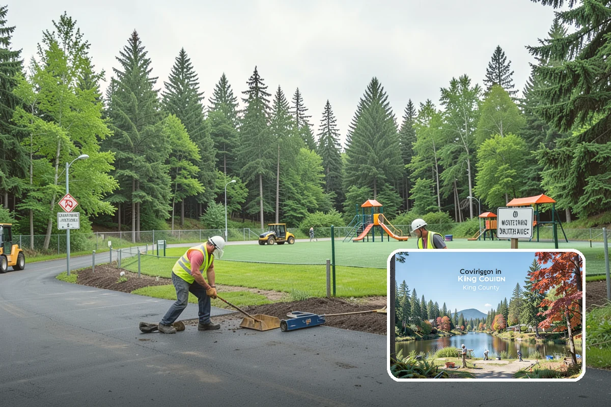 Street Sweeping in Covington, King County, WA - Cleaner streets and storm inlets