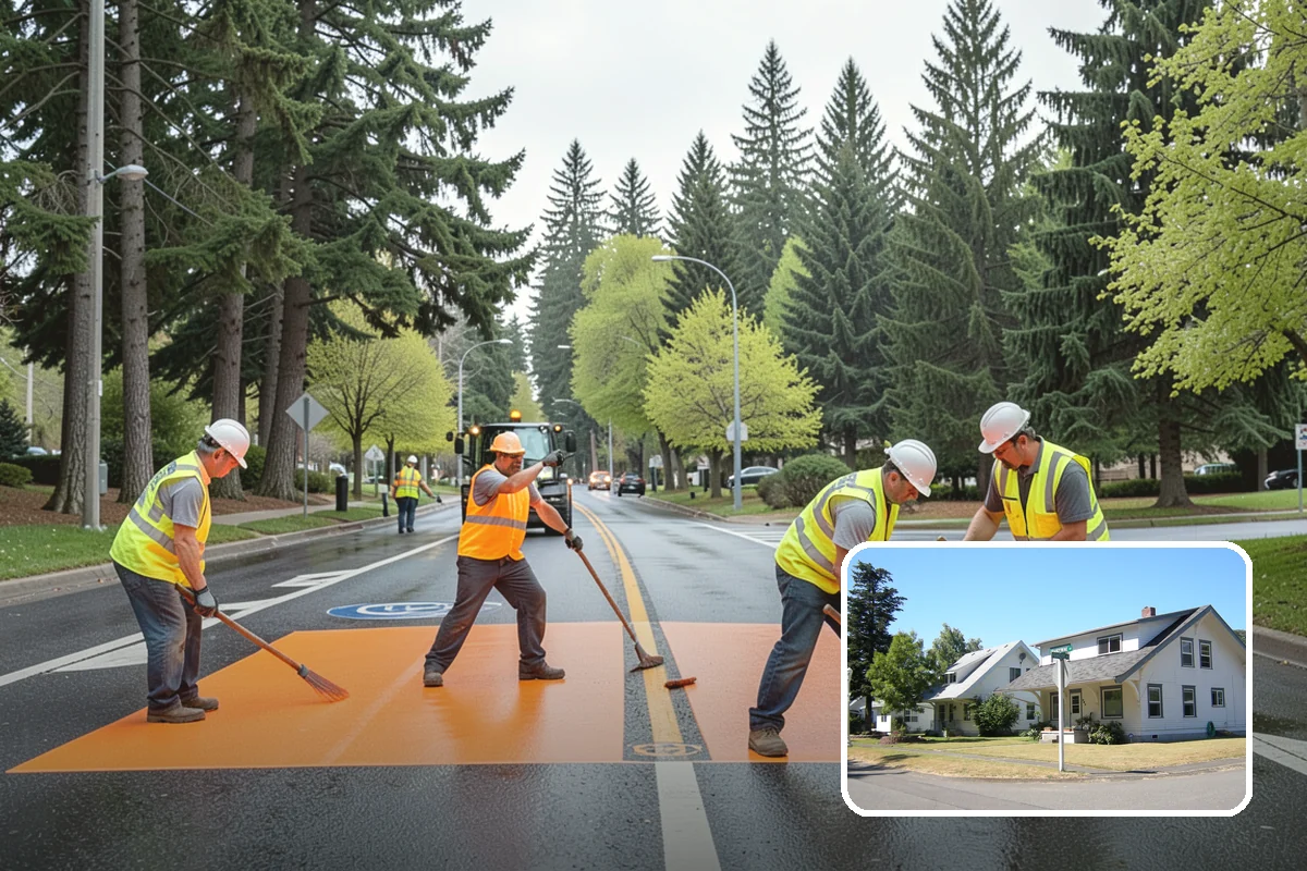 Street Sweeping in DuPont, Pierce County, WA - Cleaner streets and storm inlets